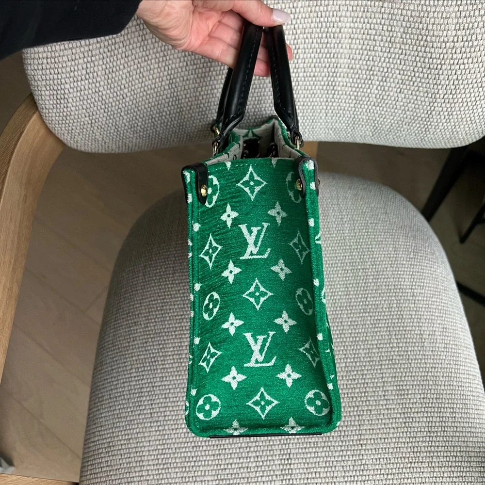 Louis Vuitton LV Green & White Monogram OnTheGo PM Bag